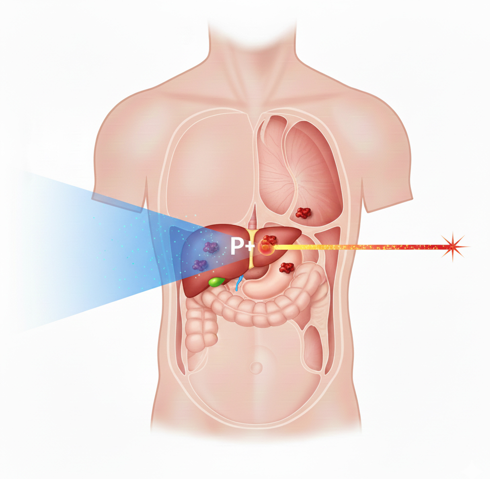 Proton Therapy lor Liver Lesion - Illustration