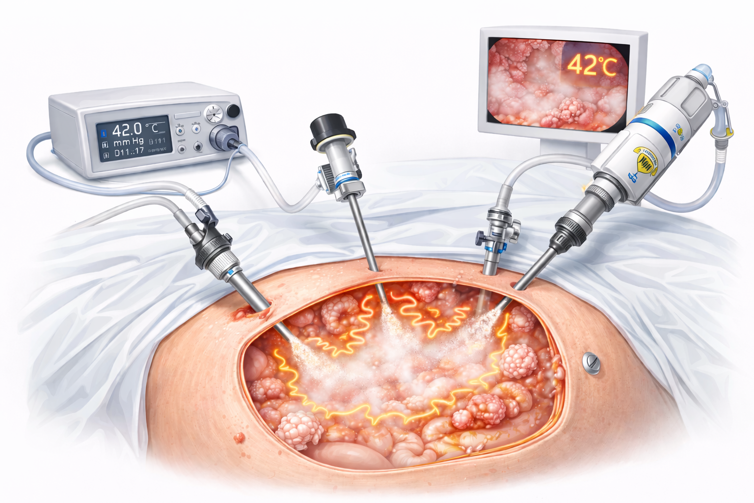 Pressurized Intraperitoneal Aerosol Chemotherapy with Hyperthermia