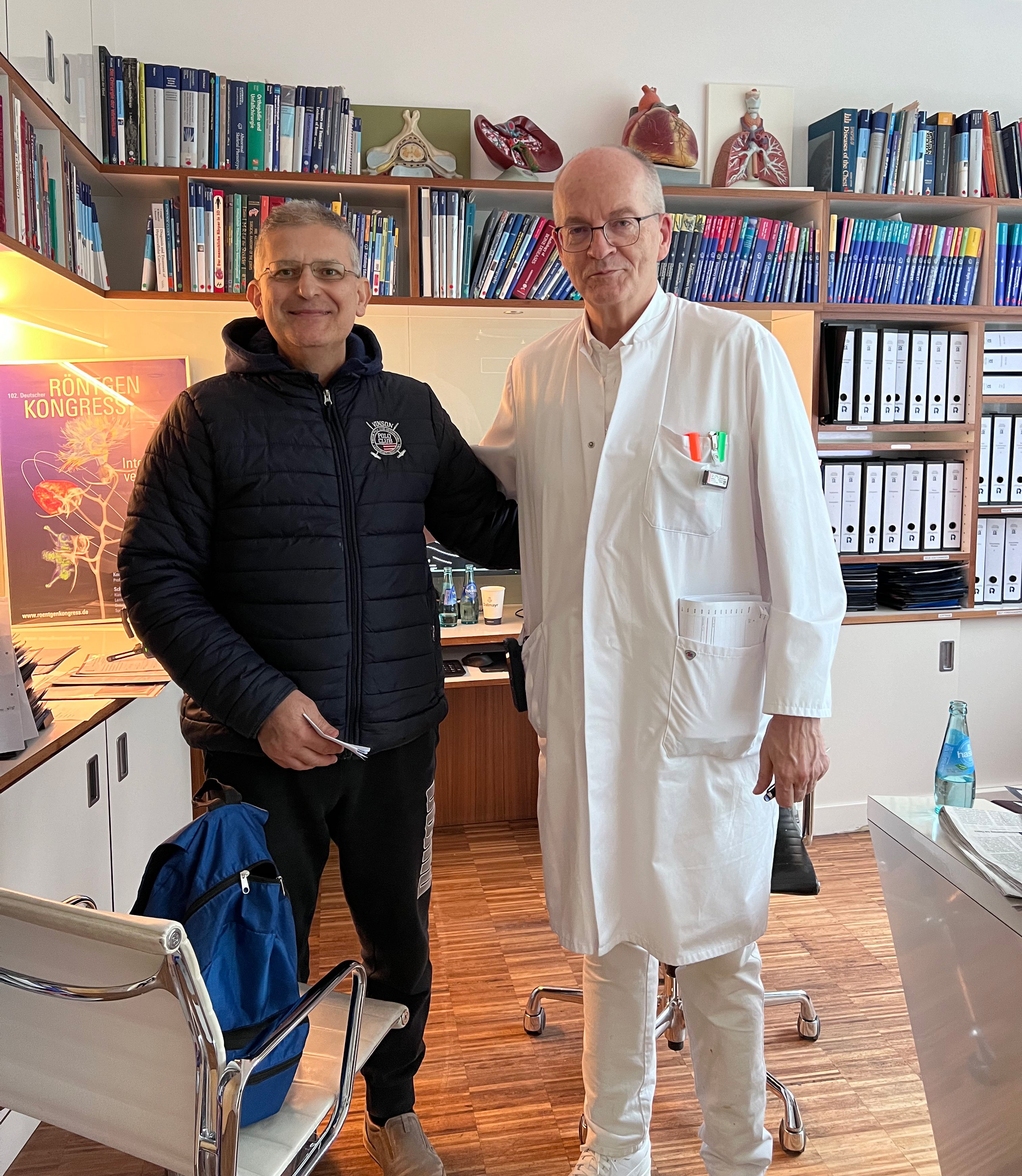 Miguel (Airomedical Patient) with Prof. Dr. Tho­mas Vogl in Germany