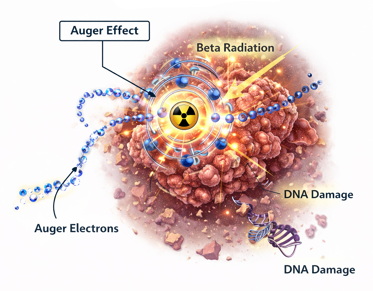 Auger Effect of Terbium-161 PSMA Therapy