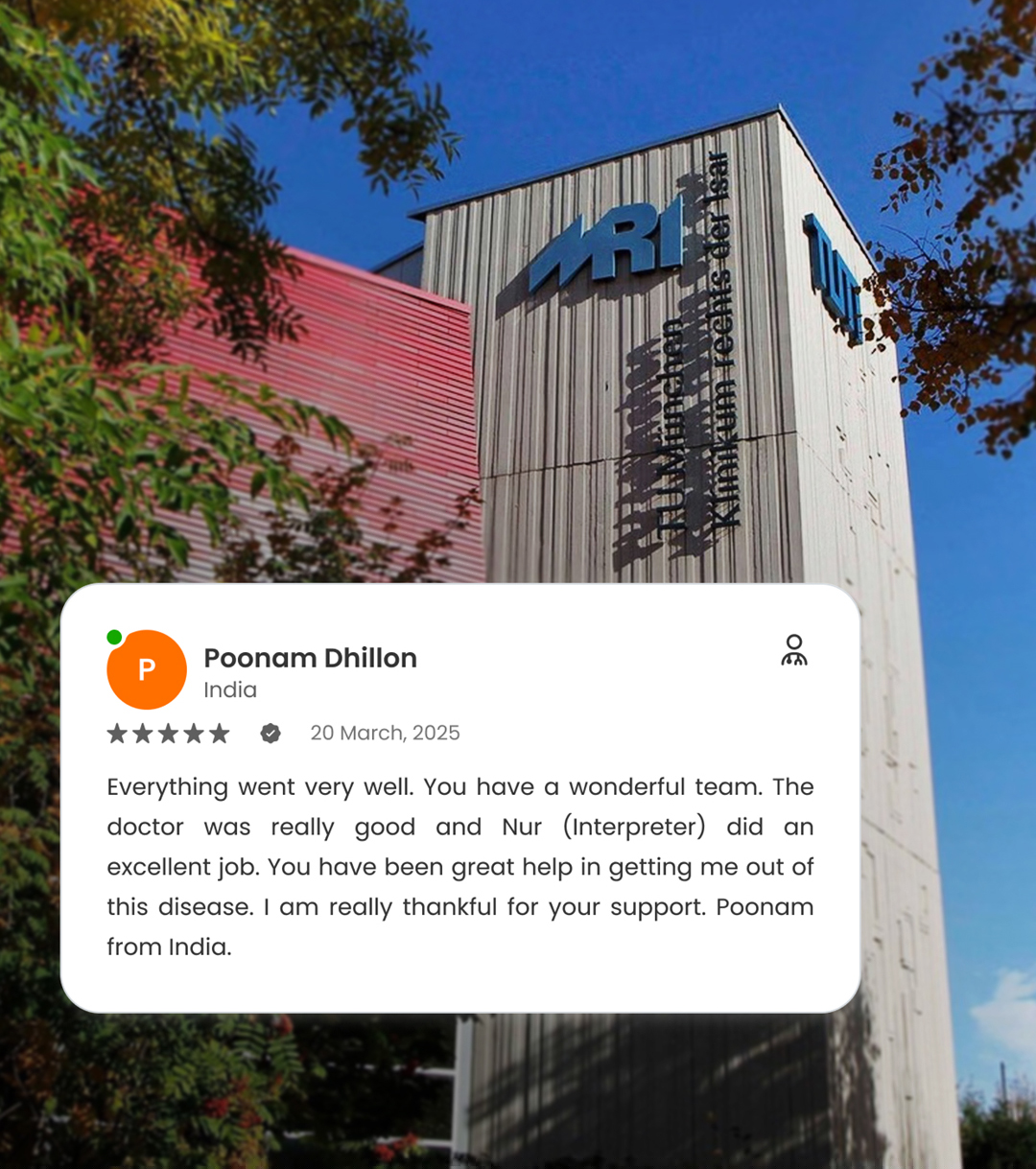 Indian Patient's Feedback on Airomedical Network Service in Munich