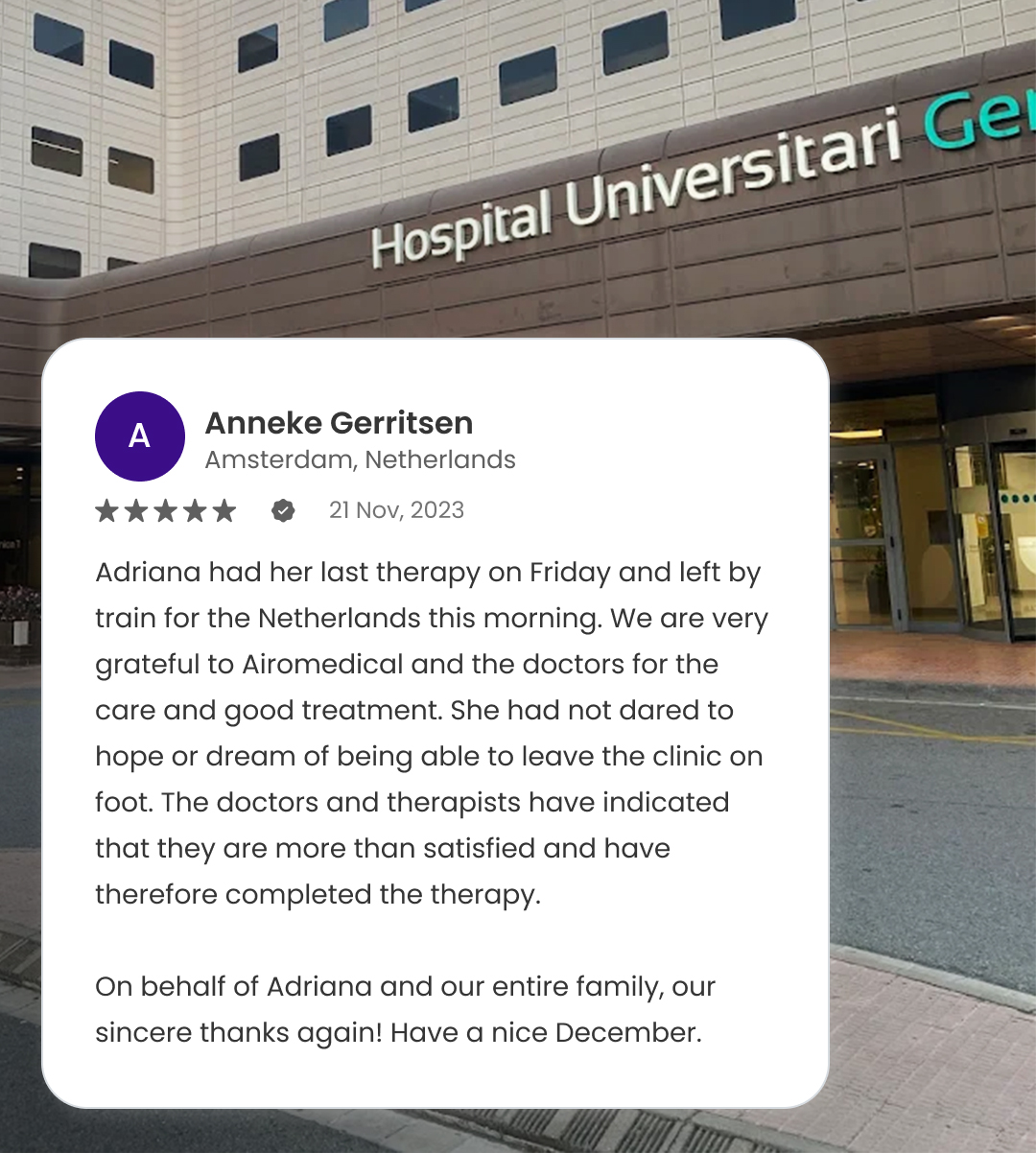 Patient's Original Feedback